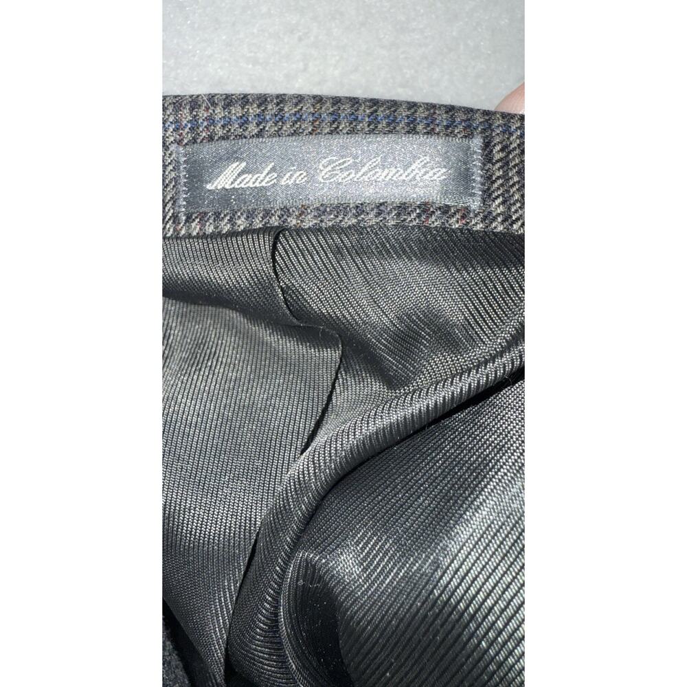 Oscar de la Renta Silk Wool Houndstooth Blazer Mens Size 44R Sport Coat 2 Button - Picture 16 of 16